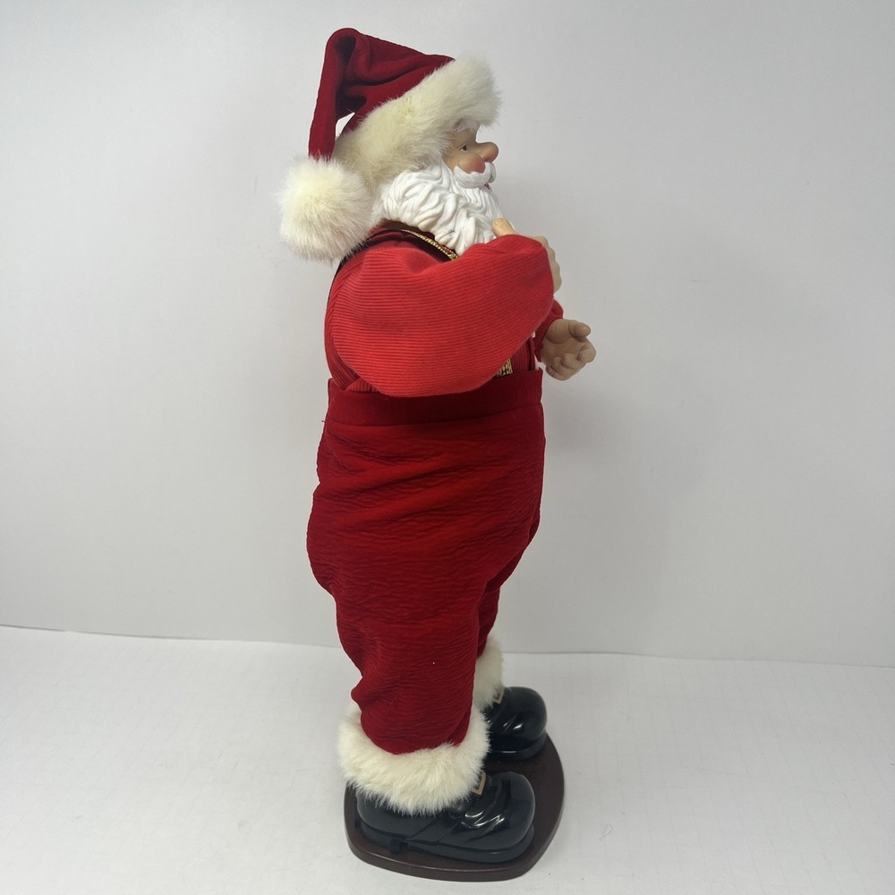 Jingle Bell Rock Santa Claus Animated Dancing Musical 1998 First Edition Plush - Picture 6 of 16